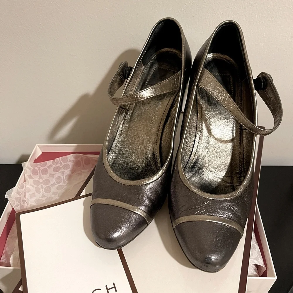 Coach Metallic Lauryn MaryJane Heels - Picture 2 of 11